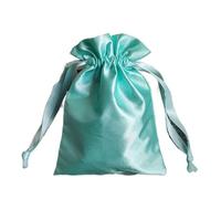 Only My Live Home 2pcs Latest Plain Silk Satin Jewelry Pouch Drawstring Gift Pouches buddha beads Bracelet Jewellery Storage Bags with lined 4.72 x 6.3 inch (green (2pcs))