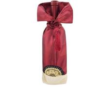 Only My Live Home Chinese style Fabric Wine Bottle Bags Wholesale Vintage Satin Holiday Christmas Wine Bottle Covers fit 750ml Bottle (Satin Fabric, burgundy (10 pcs))