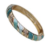 Only My Live Home Colorful Cloisonne Enamel Striped Bangle Bracelets Womens Hinged Cuff Rhinestone Bangles Jewelry, Chinese Traditional Handcrafts Gifts, Inner Diameter 2.28 inch wide 0.39 inch about