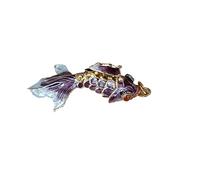 Only My Live Home Cute Cloisonne DIY Goldfish Charms Chinese Traditional Handicrafts Jewelry Making Supplies Enamel Fish Pendant Accessories, fish long 1.57 inch, Cloisonne, No Gemstone