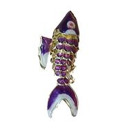 Only My Live Home Large 2.36 inch Cute Lucky Goldfish Charms China Cloisonne Enamel Animal Fish Pendants for Jewelry Making Charms Vivid Swing Carp DIY Necklace Bracelet Earrings Accessories, 2.36