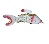 Only My Live Home Large Enamel Lucky 2.36 inch Koi Fish Charms Cloisonne Animal Goldfish Pendants DIY Jewelry Making Findings Chinese Traditional Handcrafts, Fish Long 2.36 inch Wide 0.79 inch about