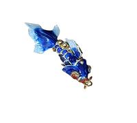 Only My Live Home Small Cute Chinese Animal Charms for Jewelry Making Cloisonne Enamel Fish Charms Unique Craft Pendants for Women DIY Goldfish Accessories, Cloisonne, No Gemstone