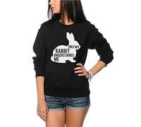 Only My Rabbit Understand Me Women's Sweatshirt - Black XX-Large