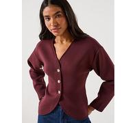 Only Naomi Long Sleeve Cardigan, Red, Size M, Women Red