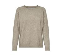 ONLY NOS Women's Onllesly Kings L/s Pullover KNT Noos Jumper Not Applicable, Multicolour (Beige Detail: with Melange), Small