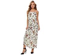ONLY NOS Women's Onlwinner Sl Maxidress Noos Wvn Dress, Multicolour (Cloud Dancer Aop: Botanical), 12 (Manufacturer size: 38)