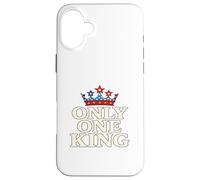 Only One King Bold Crown American Graphic Gift Tee for Men Case for iPhone 16 Plus