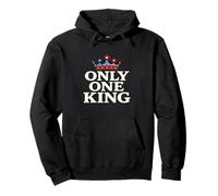 Only One King Bold Crown American Graphic Gift Tee for Men Pullover Hoodie