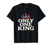 Only One King Bold Crown American Graphic Gift Tee for Men T-Shirt