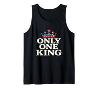 Only One King Bold Crown American Graphic Gift Tee for Men Tank Top