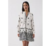 Only Onlalma L/S Short Dress Wvn Noos, White, Size S, Women White