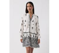 Only Onlalma L/S Short Dress Wvn Noos, White, Size Xs, Women White