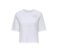 Only Onlantonia Life S/S Tee Box JRS, Bright White, XL