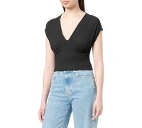 ONLY Women's Onlastrid S/S Short Top JRS T-Shirt, Black, S
