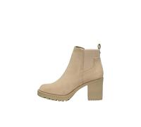 ONLY Onlbarbara Women's Chelsea Boots with Heel Ankle Boots Shoes Bootie Boots without Closure, beige, 4 UK