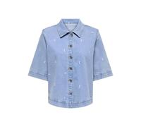 ONLY ONLBELLA Female Denim Shirt, Light Blue (Light Blue Denim), XS