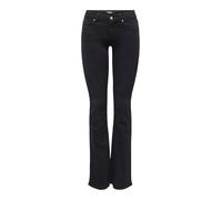 ONLY Women's Onlblush Lw Flared DNM Rea1099 Noos, Black Denim, S / 30L