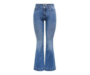 ONLY Onlblush Mid Retroflared DNM Dia550 Noos Women's Flared Jeans Medium Waist Retro Fit, Medium Blue (Medium Blue Denim), S / 32L