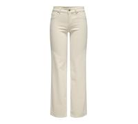 ONLY Onlblush Mid Straight DNM Dot Noos, Ecru, S / 32L