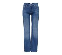 ONLY Women's Onlblush Mid Straight DNM Rea12187 Noos Jeans, Medium Blue (Medium Blue Denim), S / 34L