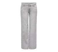 ONLY Onlbrenda Low Wide DNM Cro117 Noos, Light Grey Denim, XL / 32L