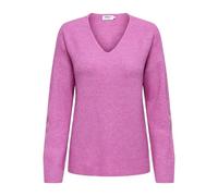 ONLY Onlcamilla KNT Noos V-Neck L/S Pullover, Super Pink, XL