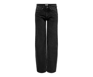 ONLY ONLCARLA MID Wide DNM ANA269, Washed Black, 29W x 32L