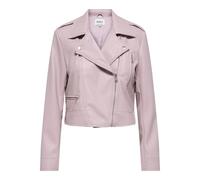 ONLY Onlcarmen Faux Leather Biker CC OTW, Burnished Lilac, M