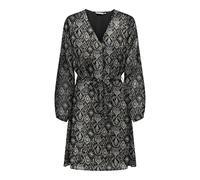 ONLY Onlcera 3/4 Short Dress WVN Noos, Black/AOP: Shana Grafic, S