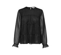 ONLY Onleliza Life Ls Dobby Top WVN, Black, XS