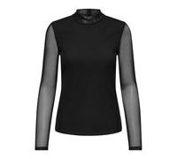 ONLY Women's Onlerica Life Mesh L/S High Neck Top JRS, Black, XS
