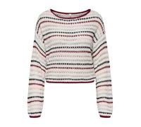 ONLY Onlgeena LS Short Stripe Boatneck CC KNT, Cloud Dancer, M