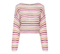 ONLY Onlgeena LS Short Stripe Boatneck CC KNT, Cloud Dancer, S