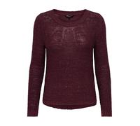 ONLY Onlgeena Xo L/S KNT Noos Pullover, Cabernet, S