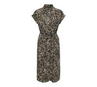 ONLY Women's Onlhannover S/S Noos WVN Everyday wear Shirt Dress with Short Sleeves and Button Closure, Black, 10