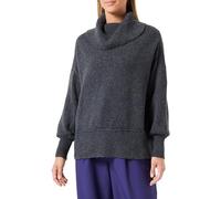 ONLY Women's Onlhazel Ls Cowlneck Bf KNT Knitted Jumper, Dark Grey Blend, XL