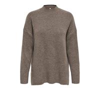 ONLY Women's Onlhazel Ls Highneck Overs. Pull KNT Nca, Brown Lentil, XL
