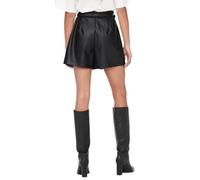 ONLY Women's Onlheidi Faux Leather Shorts CC OTW, Black, S