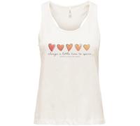 ONLY Onlhenny Life Reg S/L Tank Top Box JRS, Gray, M