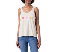 ONLY Onlhenny Life Reg S/L Tank Top Box JRS, Gray, M