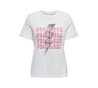 ONLY Onlhenny Life Reg S/S Top Box JRS, Bright White, M