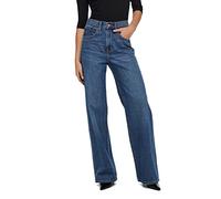 ONLY Women's Onlhope Ex Hw Wide DNM Add465 Noos Trouser, Medium Blue (Medium Blue Denim), 32W x 32L