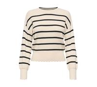 ONLY Onlibi LS O-Neck Noos KNT Women's Sweater, White and Grey, S