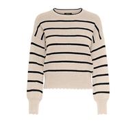 ONLY Women's Onlibi LS O-Neck Noos KNT Sweater, White and Grey, S