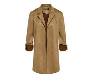 ONLY Onljoline Women's Faux Suede Coat Life CC OTW, Cognac, S