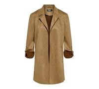 ONLY Onljoline Women's Faux Suede Coat Life CC OTW, Cognac, x_s