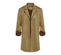 ONLY Onljoline Women's Faux Suede Coat Life CC OTW, Cognac, x_s