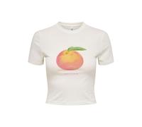 ONLY Onlkelly Life S/S Short Print Top Boxjrs, Cloud Dancer, M