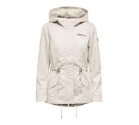 ONLY ONLLorca Women's Transition Jacket Canvas Parka Lightweight Jacket with Hood, moonbeam, XL